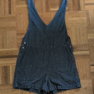 Casual Denim V-Neck Romper